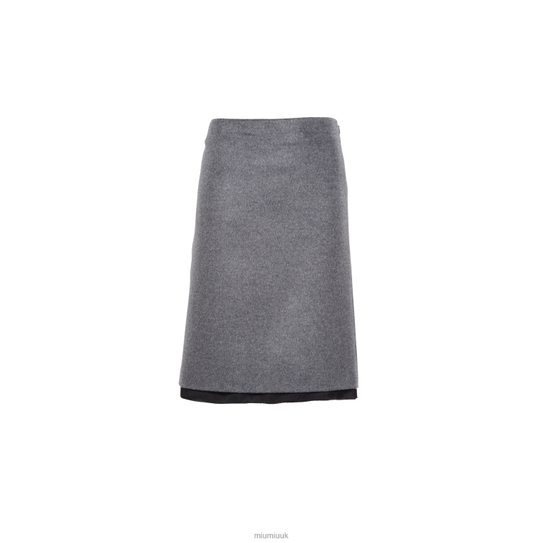 Ready To Wear Velour Skirt Miu Miu XH28Z848 Grey
