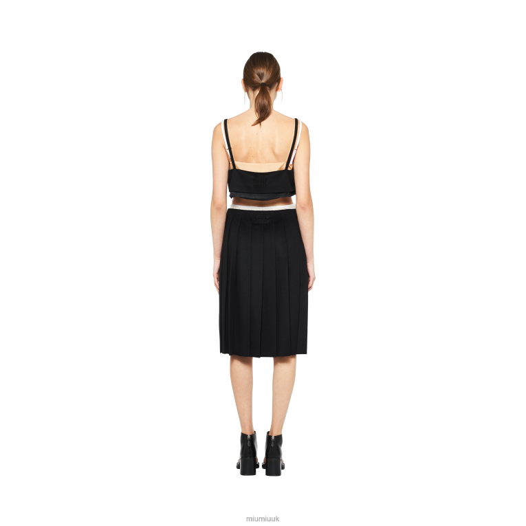 Ready To Wear Velour Skirt Miu Miu XH28Z851 Black