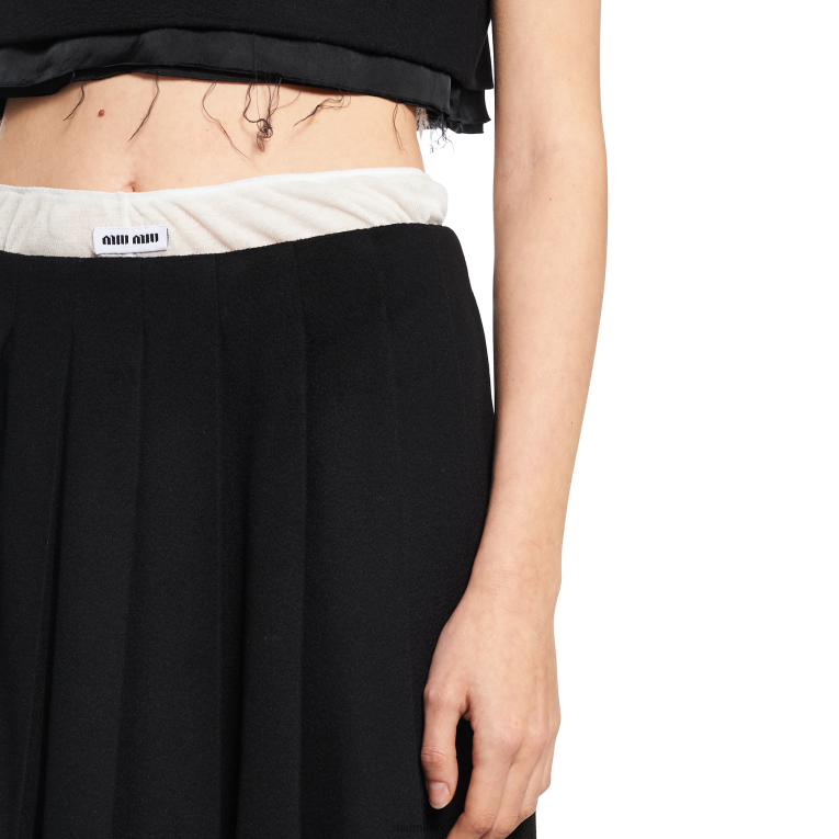 Ready To Wear Velour Skirt Miu Miu XH28Z851 Black
