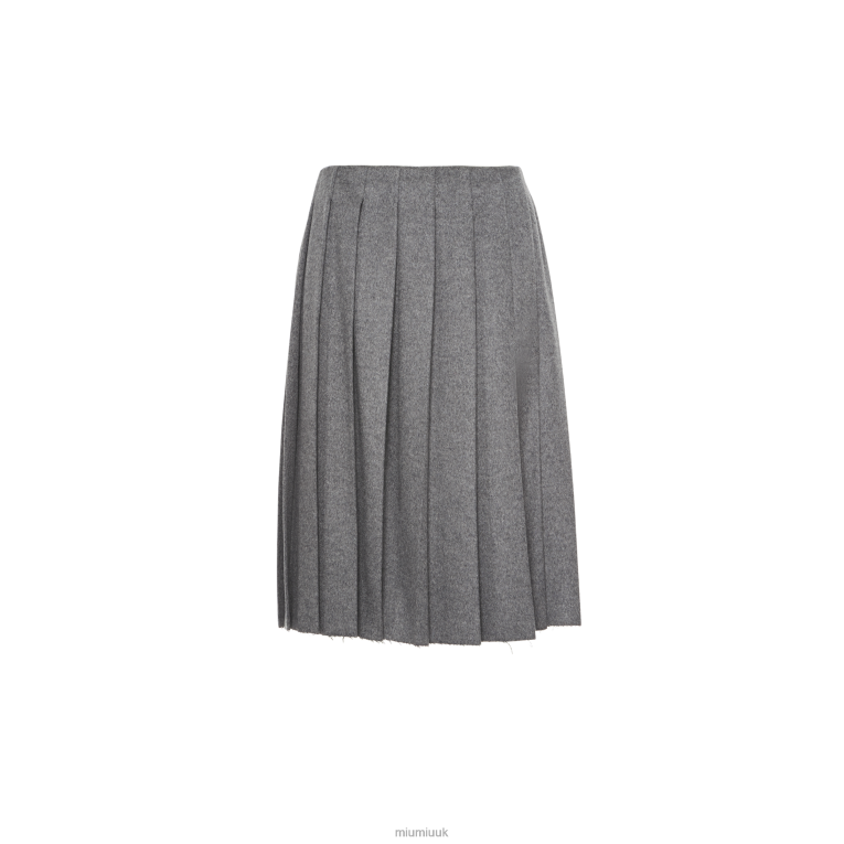 Ready To Wear Velour Skirt Miu Miu XH28Z852 Grey