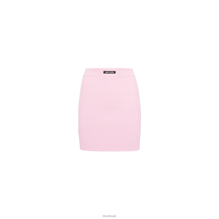 Ready To Wear Viscose Miniskirt Miu Miu XH28Z743 Pink