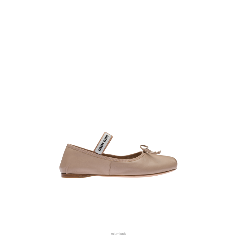 Shoes Leather Ballerinas Miu Miu XH28Z275 Water Lily