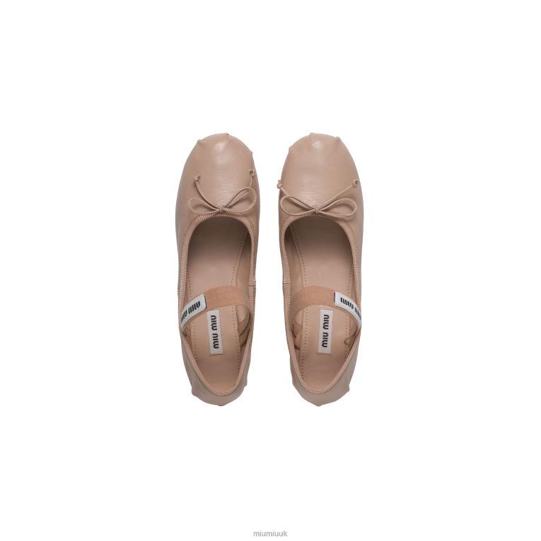 Shoes Leather Ballerinas Miu Miu XH28Z275 Water Lily