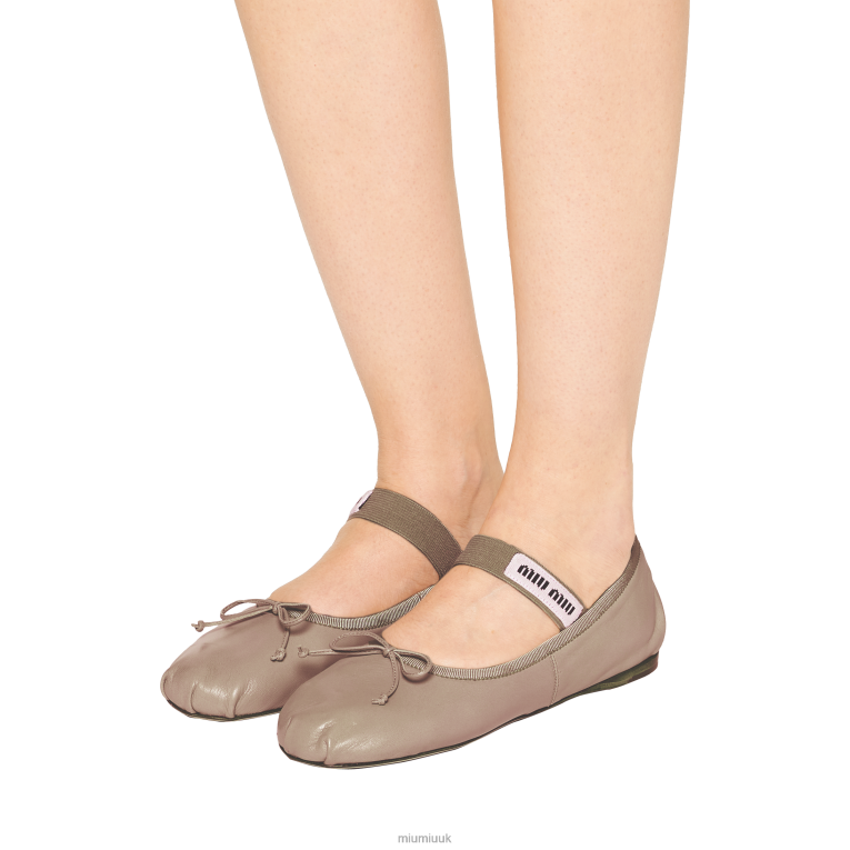 Shoes Leather Ballerinas Miu Miu XH28Z275 Water Lily