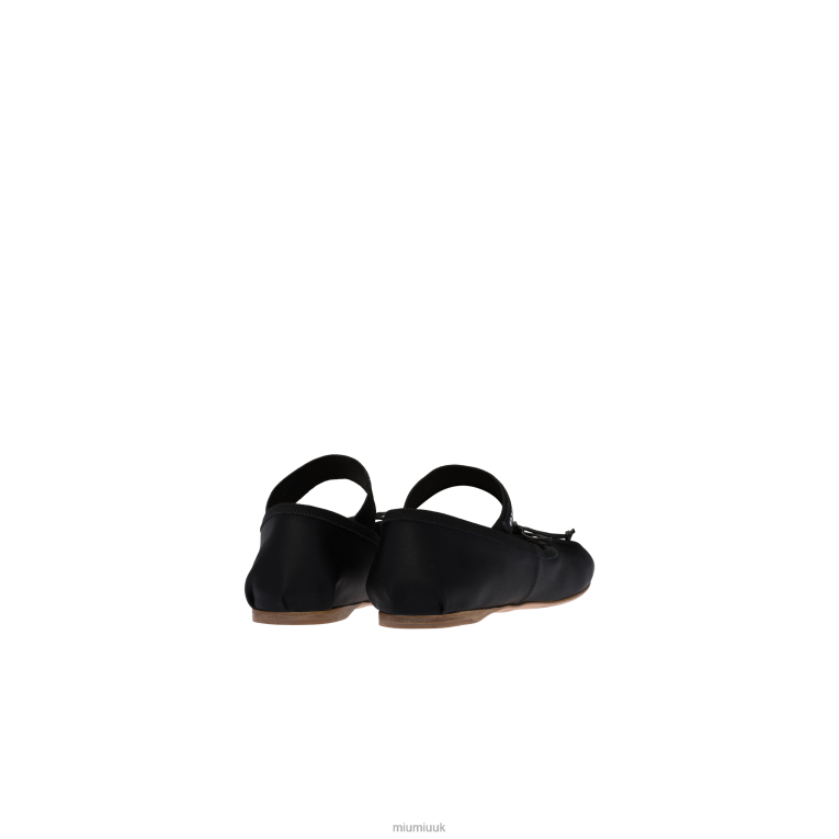 Shoes Satin Ballerinas Miu Miu XH28Z277 Black