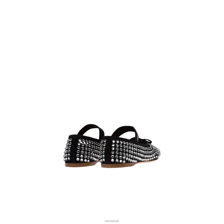 Shoes Satin Ballerinas Miu Miu XH28Z281 Black
