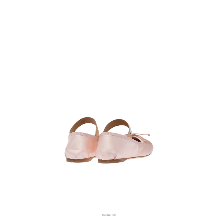Shoes Satin Ballerinas Miu Miu XH28Z283 Orchid Pink