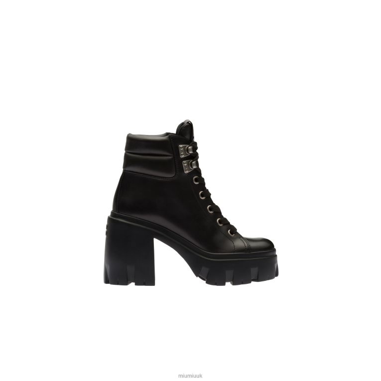 Shoes Leather Booties Miu Miu XH28Z338 Black