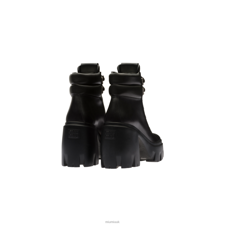 Shoes Leather Booties Miu Miu XH28Z338 Black
