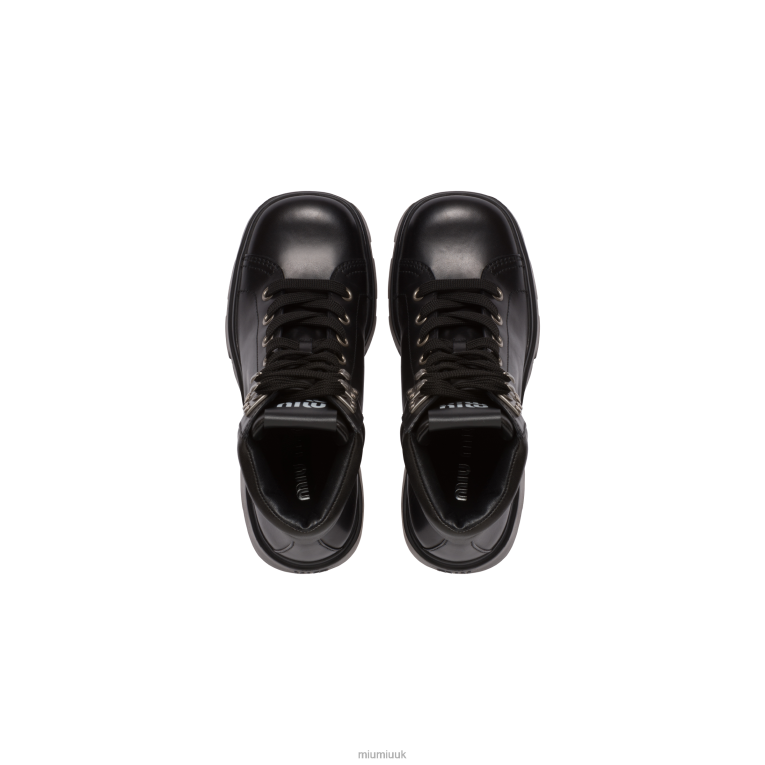 Shoes Leather Booties Miu Miu XH28Z338 Black
