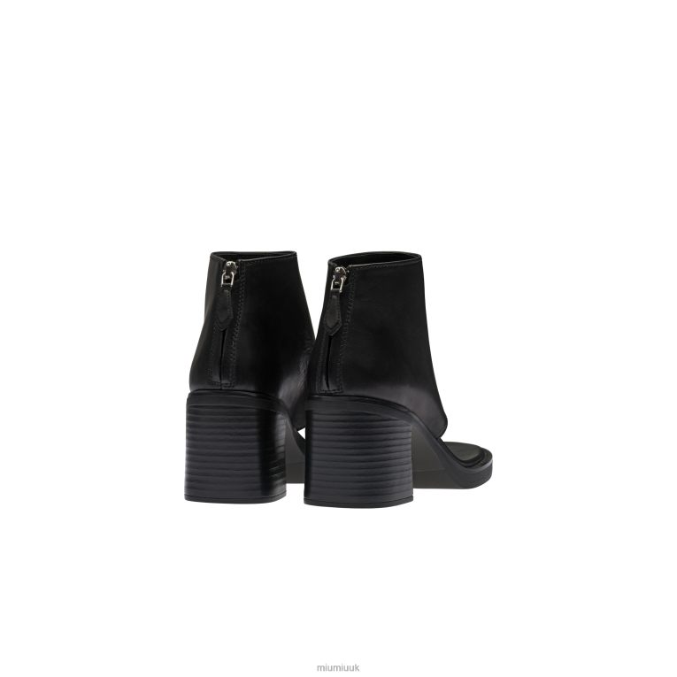 Shoes Leather Thong Booties Miu Miu XH28Z335 Black