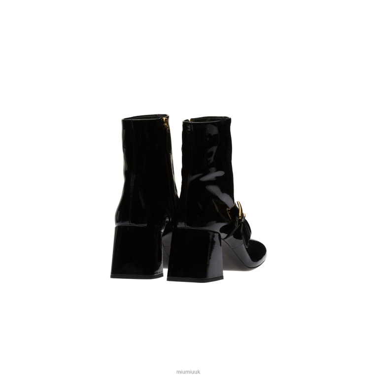 Shoes Patent Leather Booties Miu Miu XH28Z341 Black