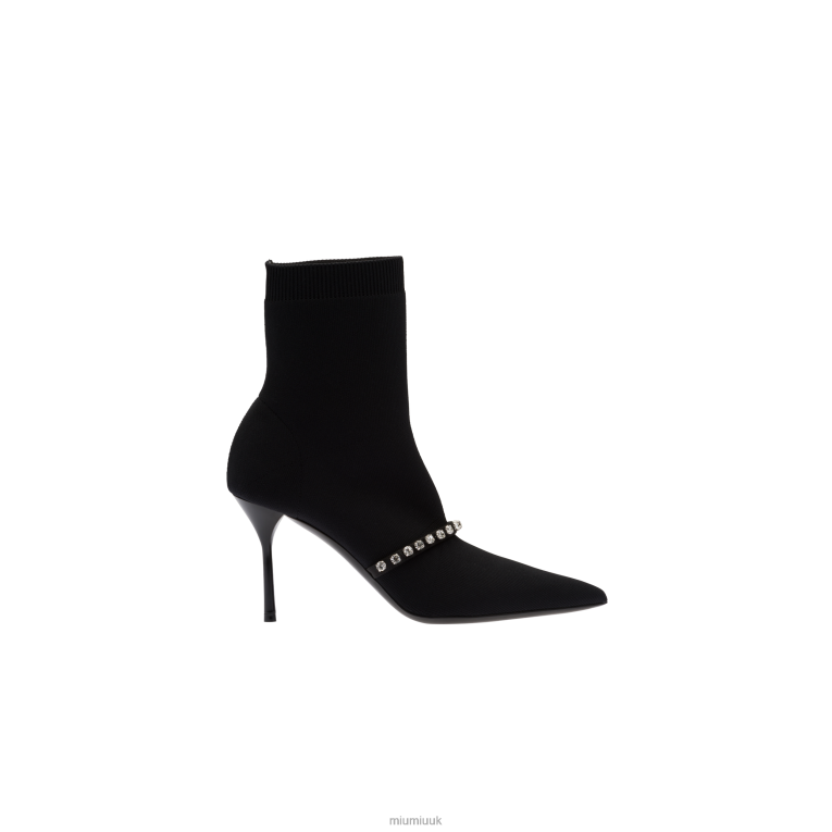 Shoes Technical Knit Booties Miu Miu XH28Z346 Black