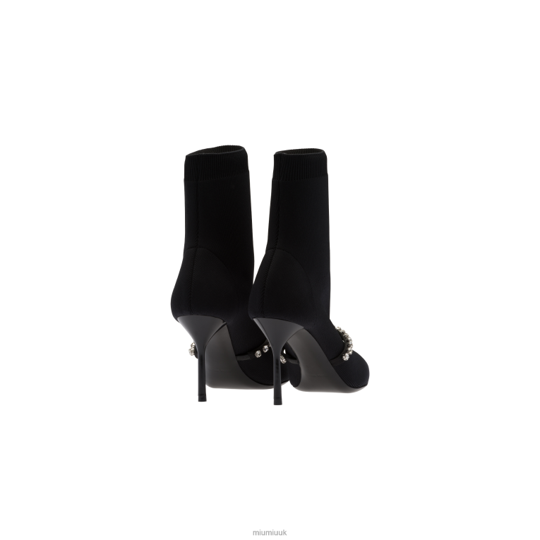 Shoes Technical Knit Booties Miu Miu XH28Z346 Black