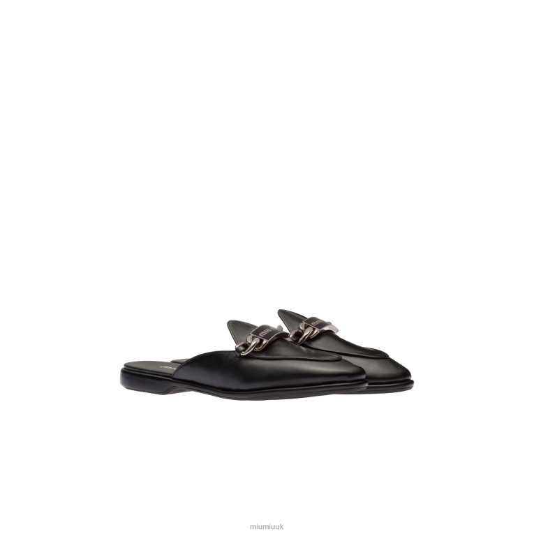 Shoes Leather Loafers Miu Miu XH28Z328 Black