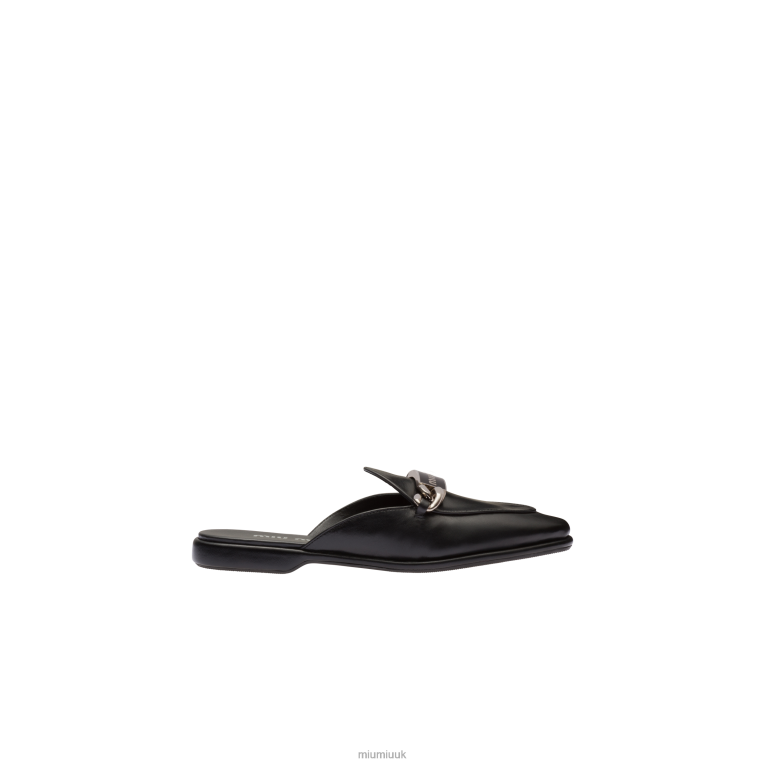 Shoes Leather Loafers Miu Miu XH28Z328 Black