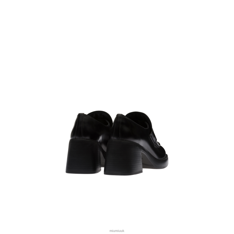 Shoes Leather Penny Loafers Miu Miu XH28Z305 Black