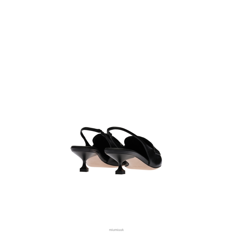 Shoes Leather Penny Loafers Miu Miu XH28Z313 Black