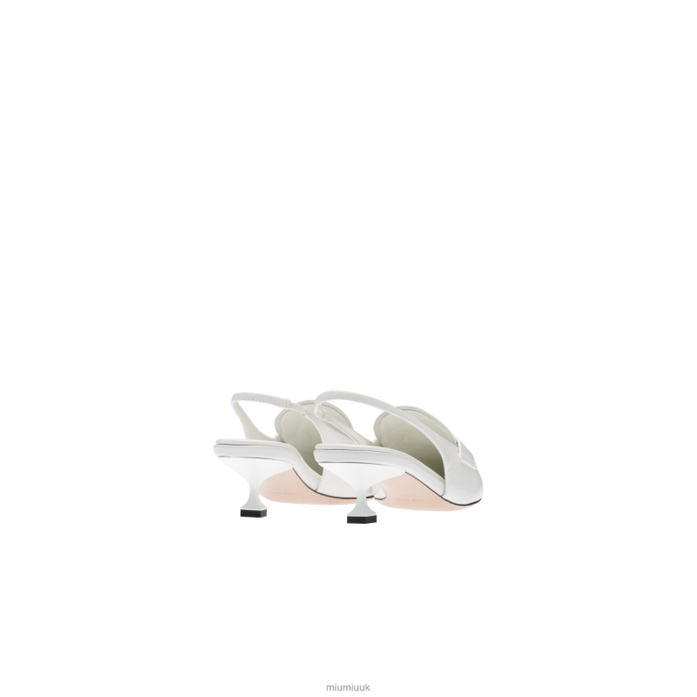 Shoes Leather Penny Loafers Miu Miu XH28Z314 White