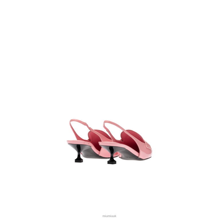 Shoes Leather Penny Loafers With Heel Miu Miu XH28Z319 Pink