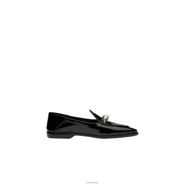 Shoes Patent Leather Loafers Miu Miu XH28Z326 Black
