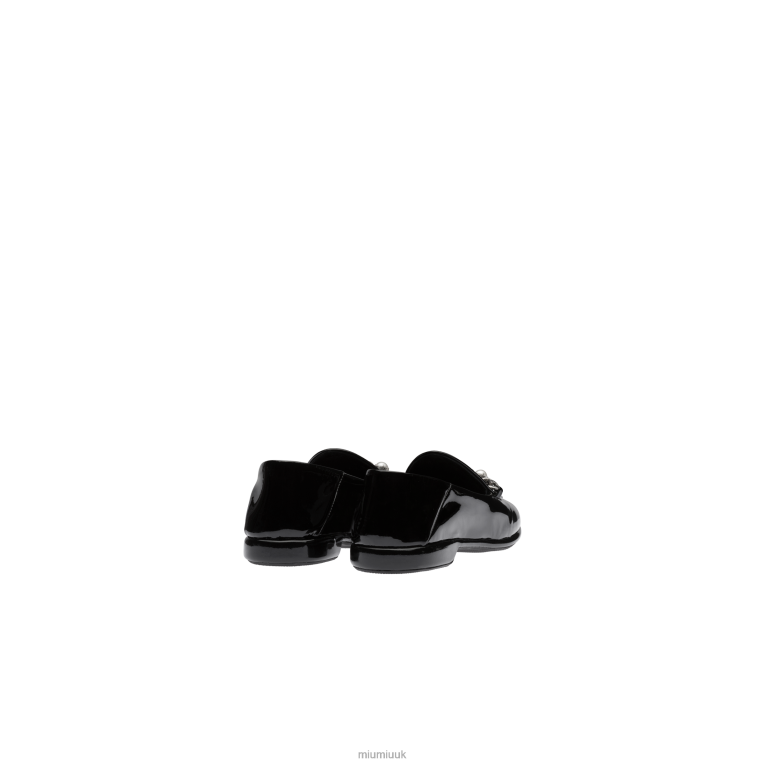 Shoes Patent Leather Loafers Miu Miu XH28Z326 Black