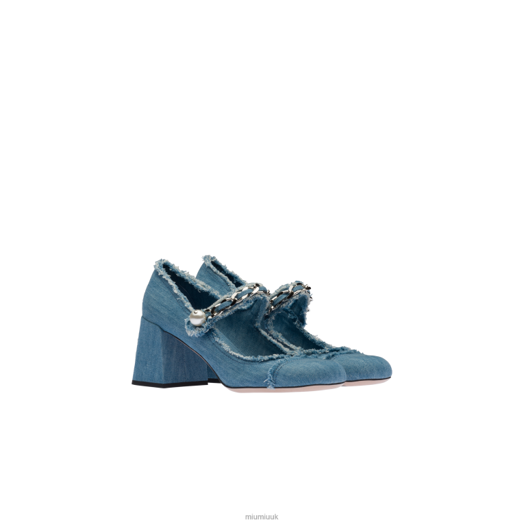 Shoes Mary Jane Pumps Miu Miu XH28Z208 Denim