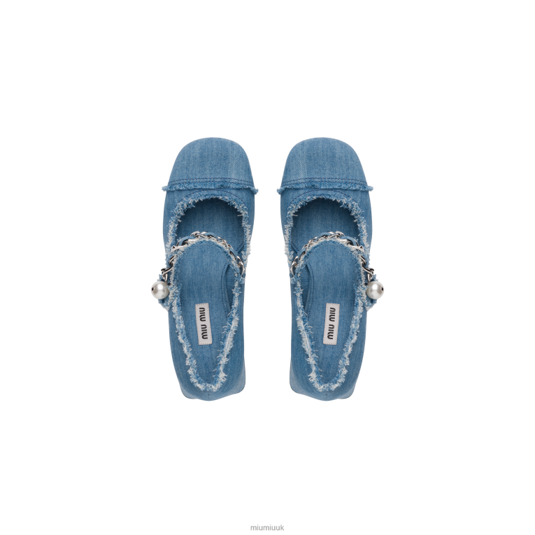 Shoes Mary Jane Pumps Miu Miu XH28Z208 Denim