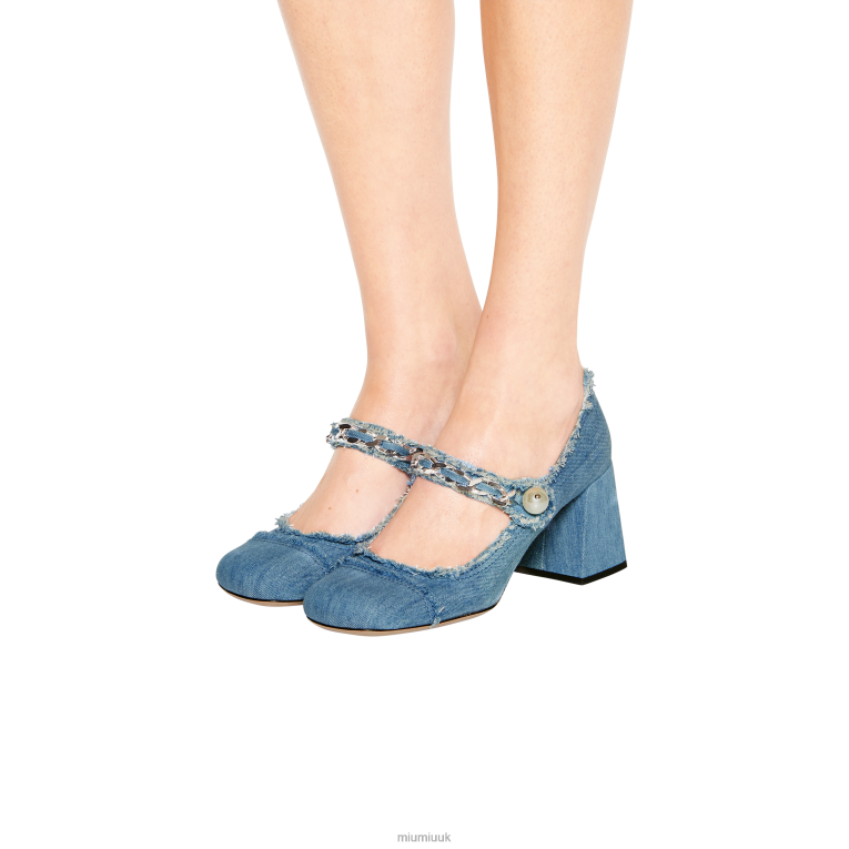 Shoes Mary Jane Pumps Miu Miu XH28Z208 Denim
