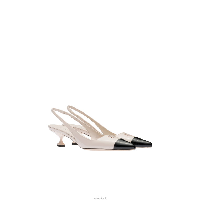 Shoes Patent Leather Pump Miu Miu XH28Z182 Opal/Black