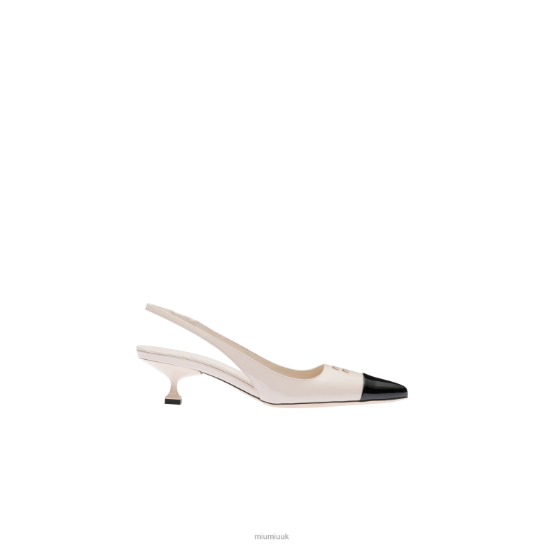 Shoes Patent Leather Pump Miu Miu XH28Z182 Opal/Black