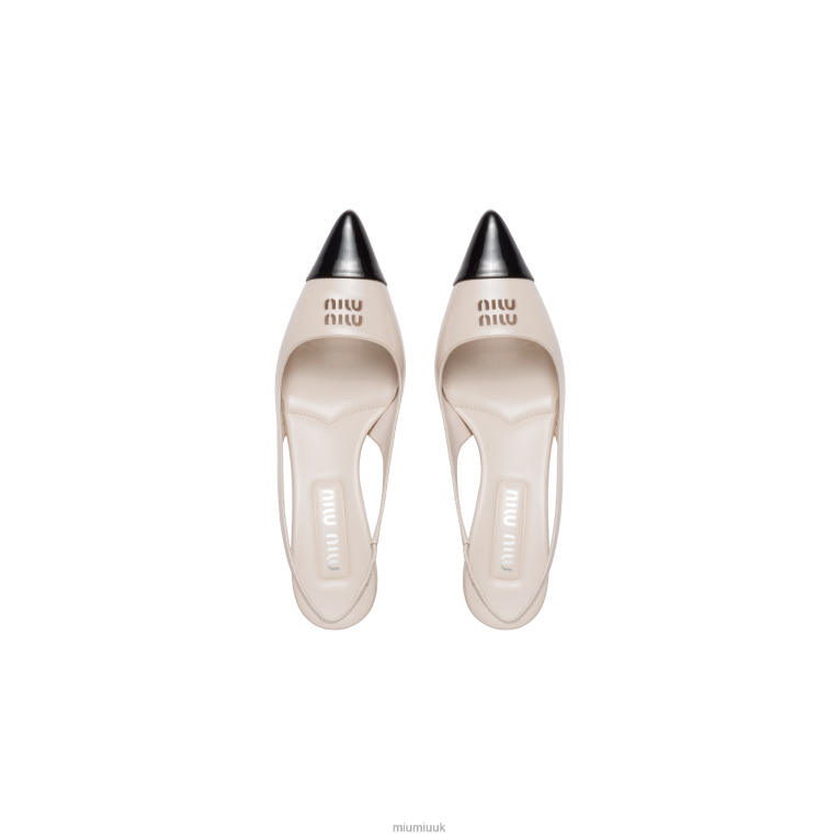 Shoes Patent Leather Pump Miu Miu XH28Z182 Opal/Black