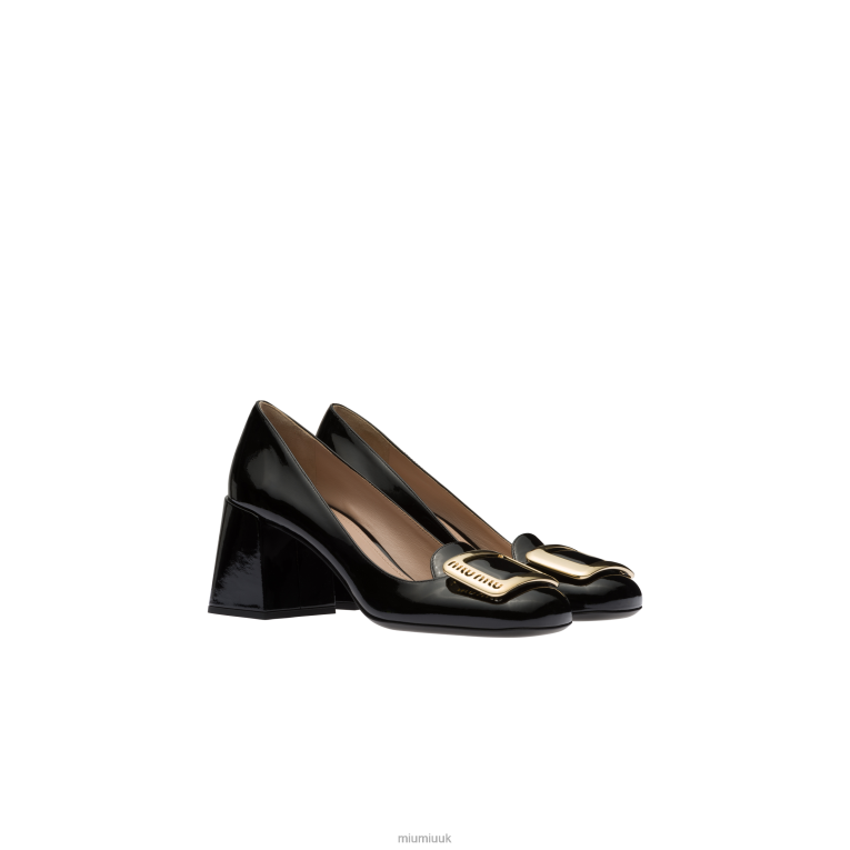 Shoes Patent Leather Pumps Miu Miu XH28Z184 Black