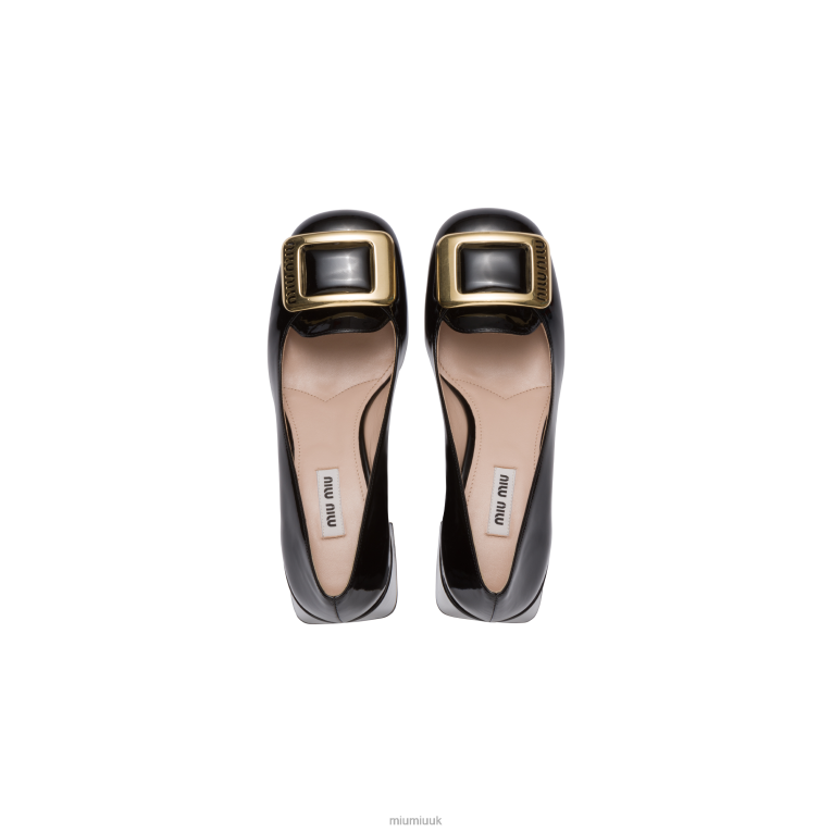 Shoes Patent Leather Pumps Miu Miu XH28Z184 Black