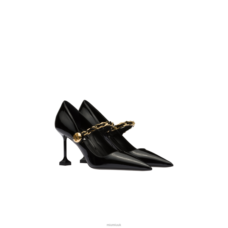 Shoes Patent Leather Pumps Miu Miu XH28Z195 Black