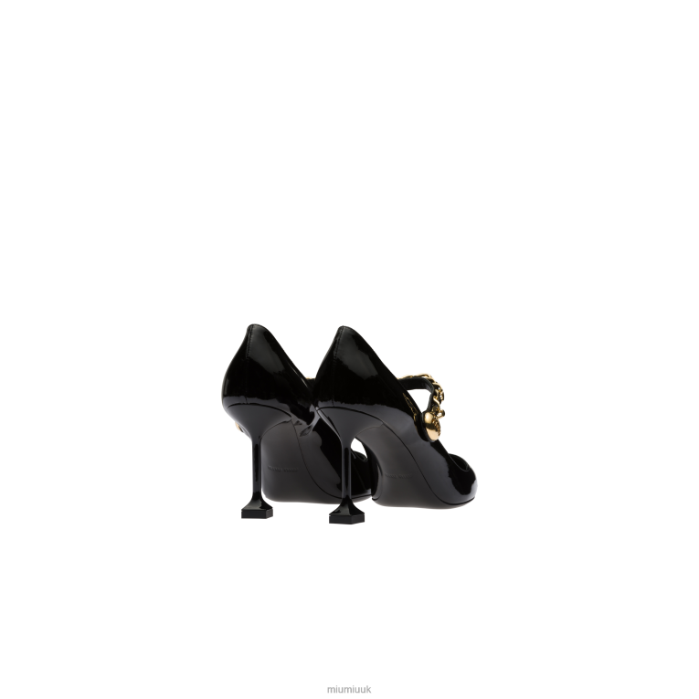 Shoes Patent Leather Pumps Miu Miu XH28Z195 Black