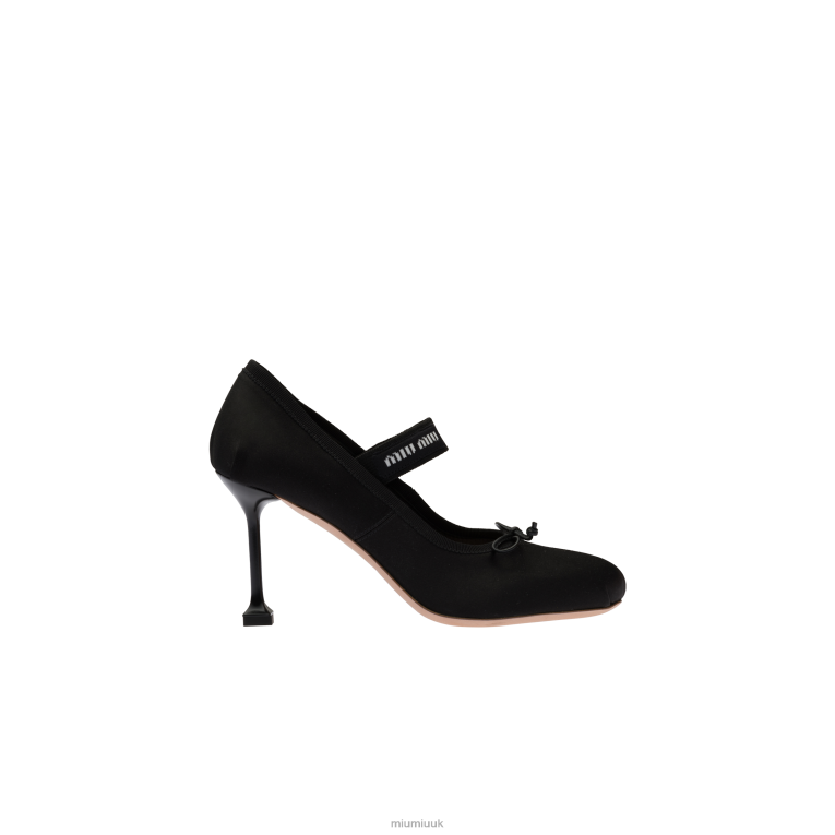 Shoes Satin Pumps Miu Miu XH28Z187 Black
