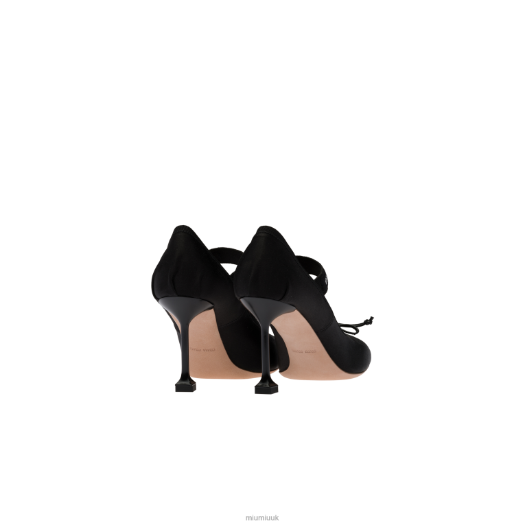 Shoes Satin Pumps Miu Miu XH28Z187 Black