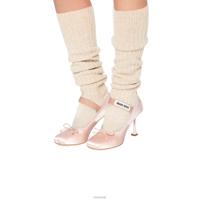 Shoes Satin Pumps Miu Miu XH28Z188 Orchid Pink