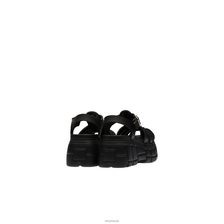 Shoes Eva Platform Sandals Miu Miu XH28Z251 Black