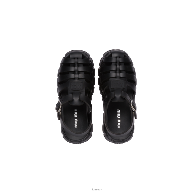 Shoes Eva Platform Sandals Miu Miu XH28Z251 Black