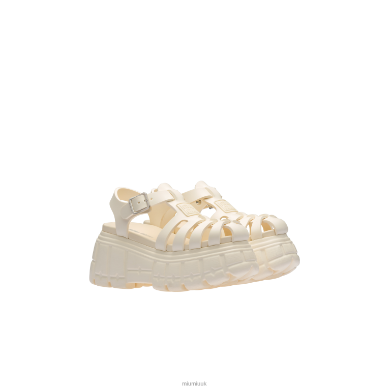 Shoes Eva Platform Sandals Miu Miu XH28Z254 Ivory