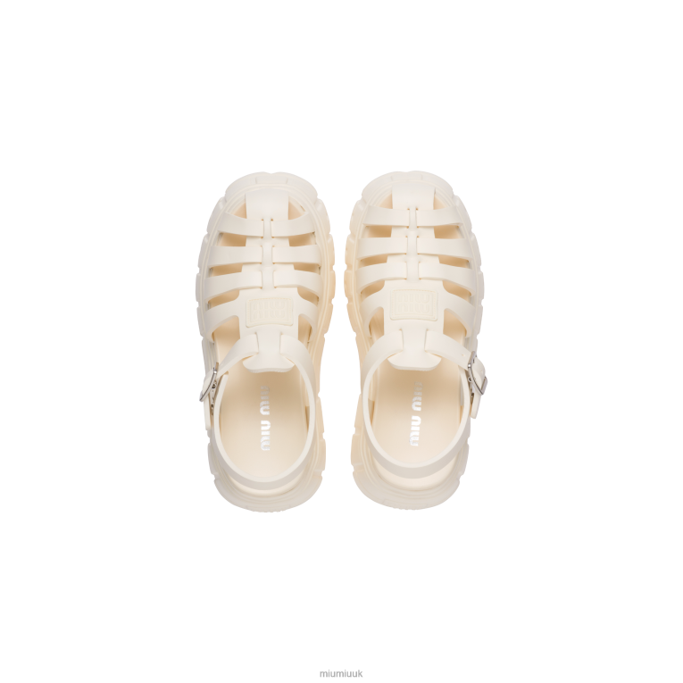 Shoes Eva Platform Sandals Miu Miu XH28Z254 Ivory