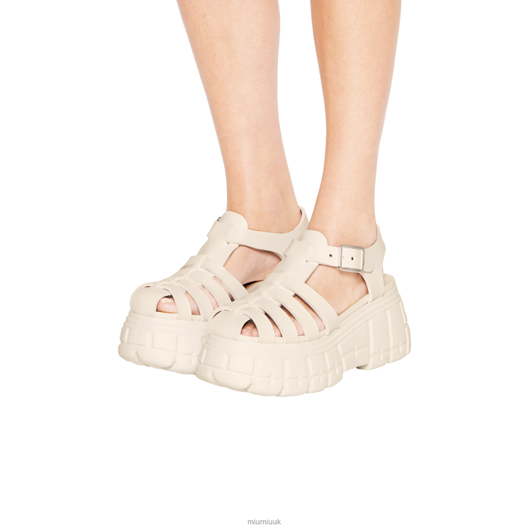 Shoes Eva Platform Sandals Miu Miu XH28Z254 Ivory