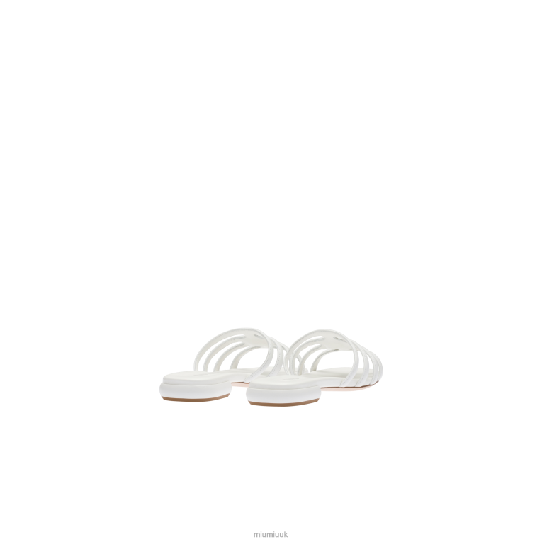 Shoes Leather Sandals Miu Miu XH28Z218 White