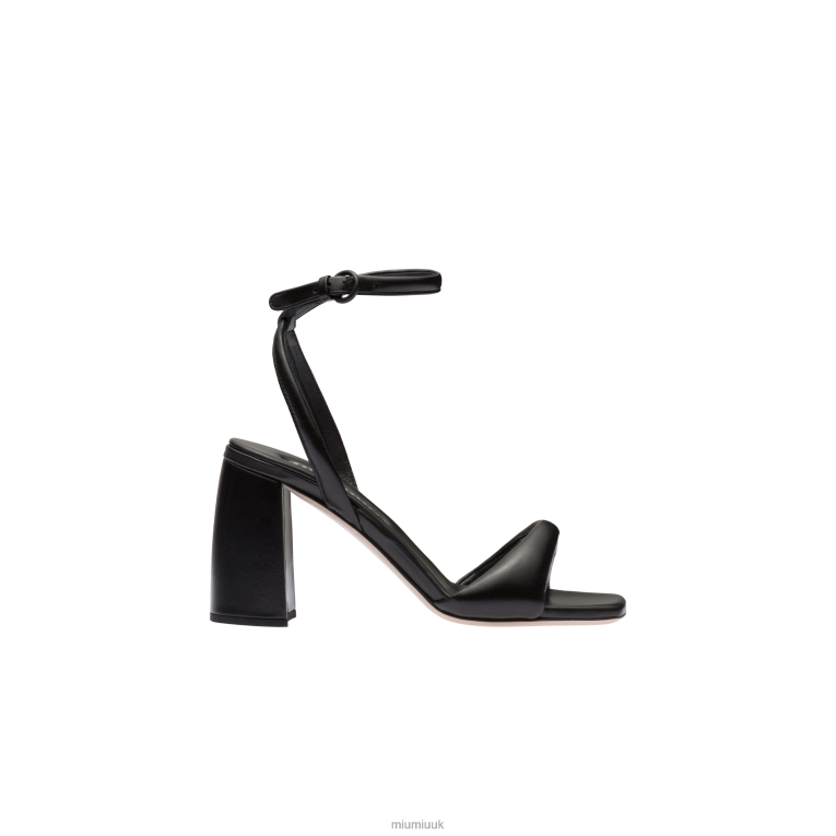 Shoes Leather Sandals Miu Miu XH28Z221 Black