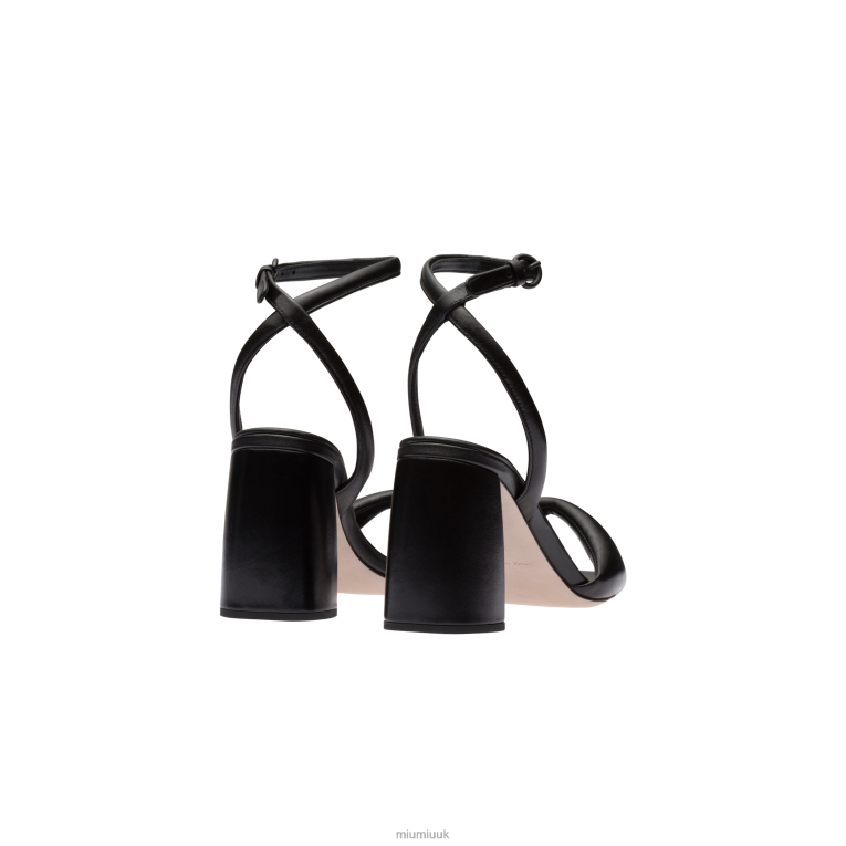 Shoes Leather Sandals Miu Miu XH28Z221 Black