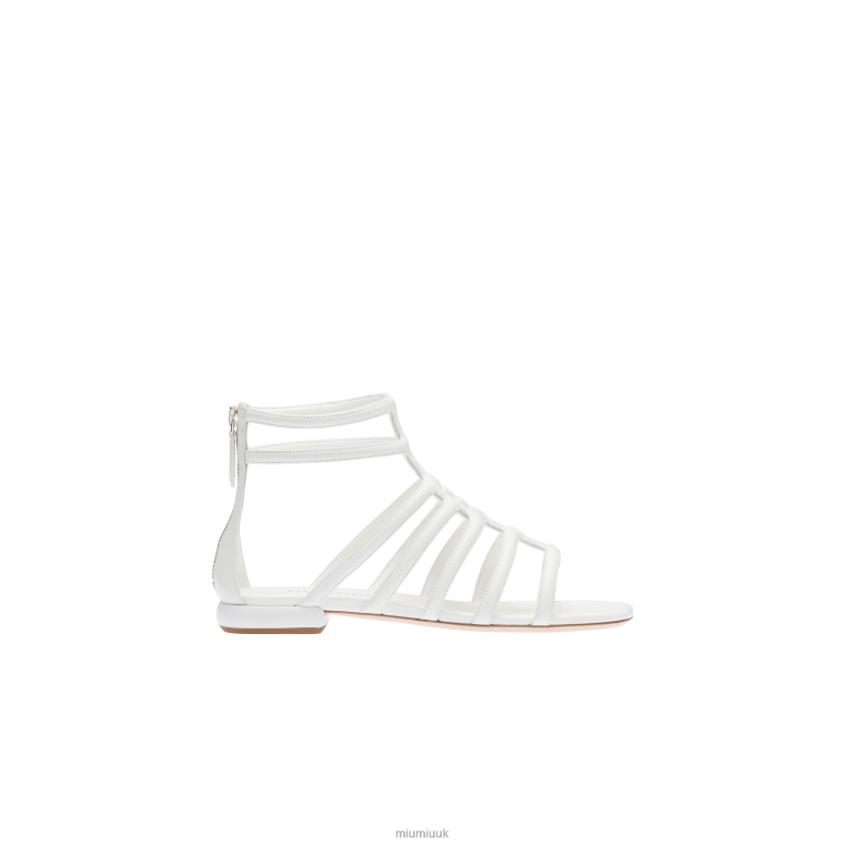 Shoes Leather Sandals Miu Miu XH28Z223 White
