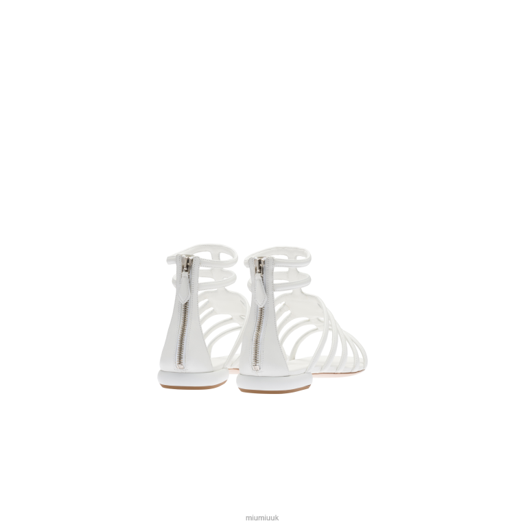 Shoes Leather Sandals Miu Miu XH28Z223 White