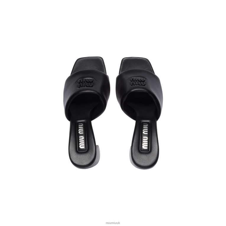 Shoes Leather Sandals Miu Miu XH28Z224 Black